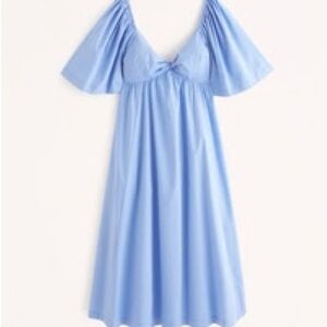 Light Blue Short Sleeve Dress